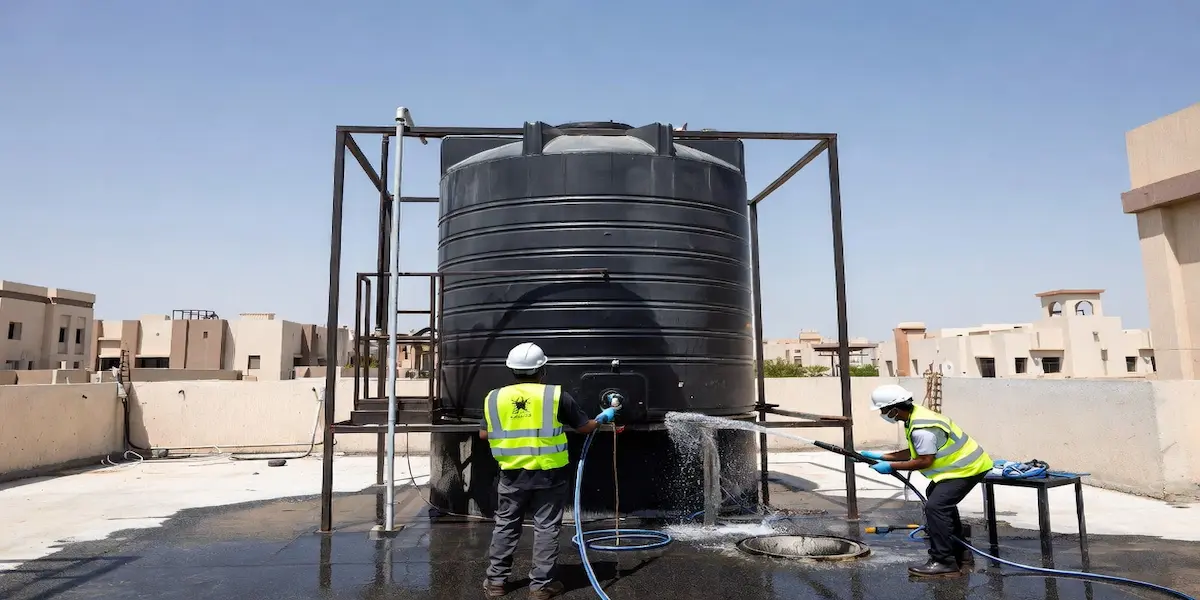 Raseen Water Tank Cleaning & Disinfection Services Professional water tank cleaning and disinfection with municipality certificate by Raseen